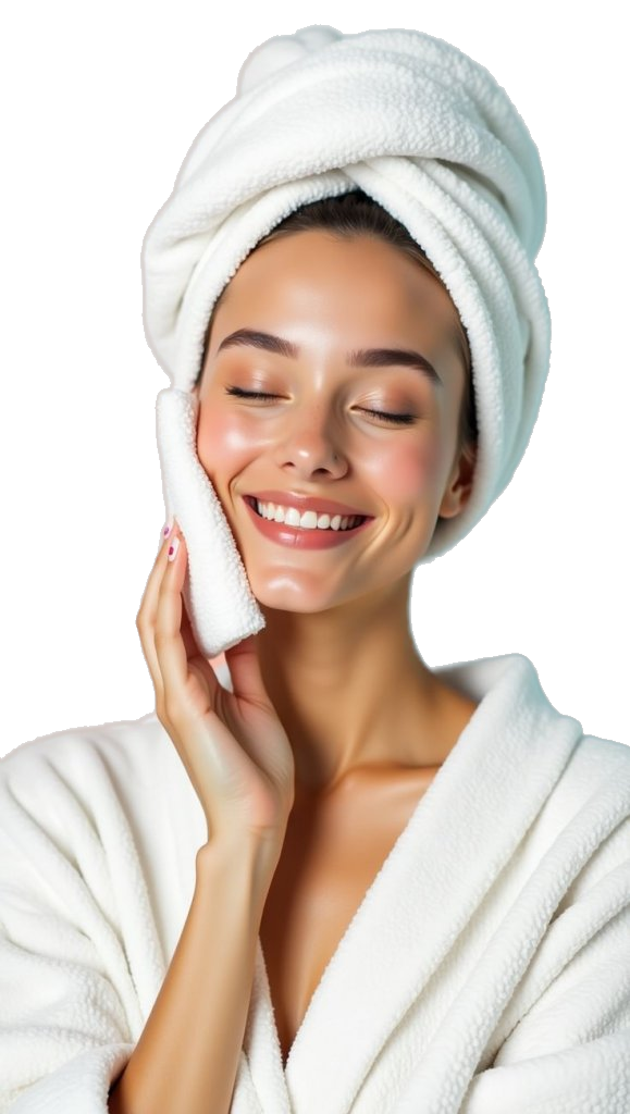 Lady being Massaged on the face